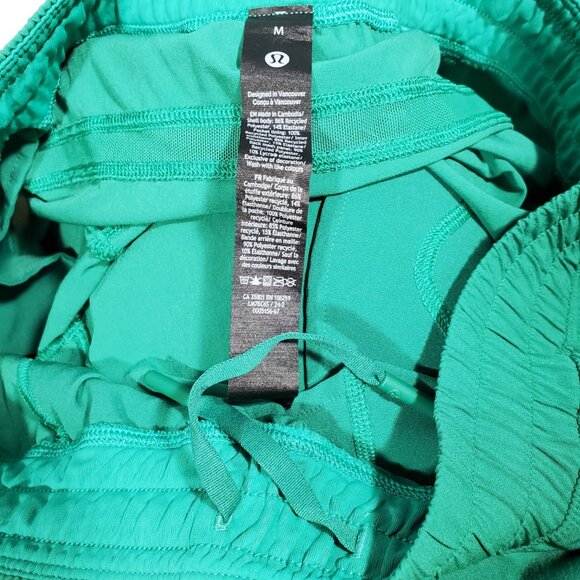 Lululemon Pace Breaker Linerless Short 7" Men's M Green Running Gym Workout - Picture 6 of 6